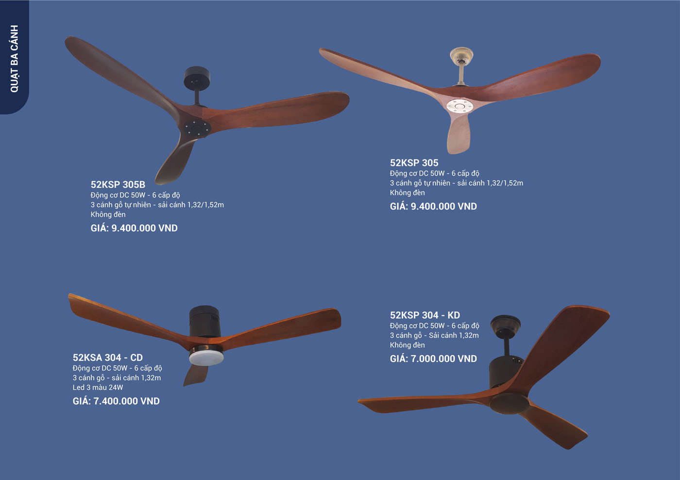 Bảng Giá Quạt Trần & Đèn Trang Trí Klasse 2025 - Trang 20)