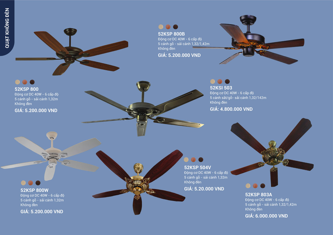 Bảng Giá Quạt Trần & Đèn Trang Trí Klasse 2025 - Trang 28)