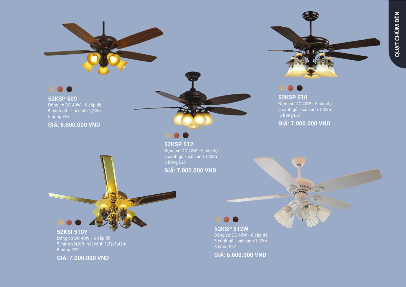 Bảng Giá Quạt Trần & Đèn Trang Trí Klasse 2025 - Trang 29)