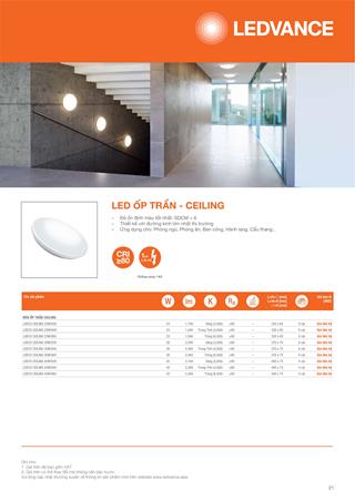 Bảng Giá Đèn LED LEDVANCE mới nhất tháng 11/2021