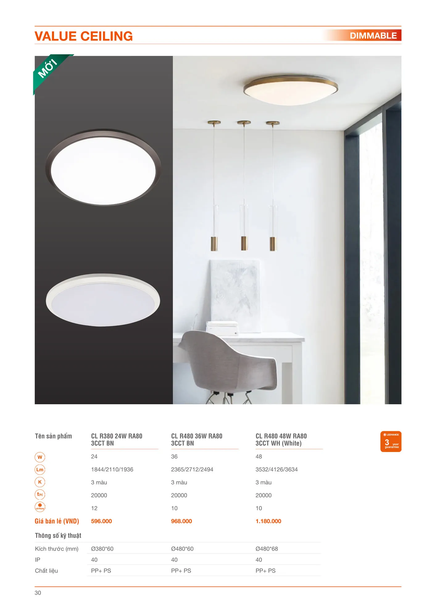 Bảng Giá Đèn LED LEDVANCE mới nhất 2025 - Trang 30)