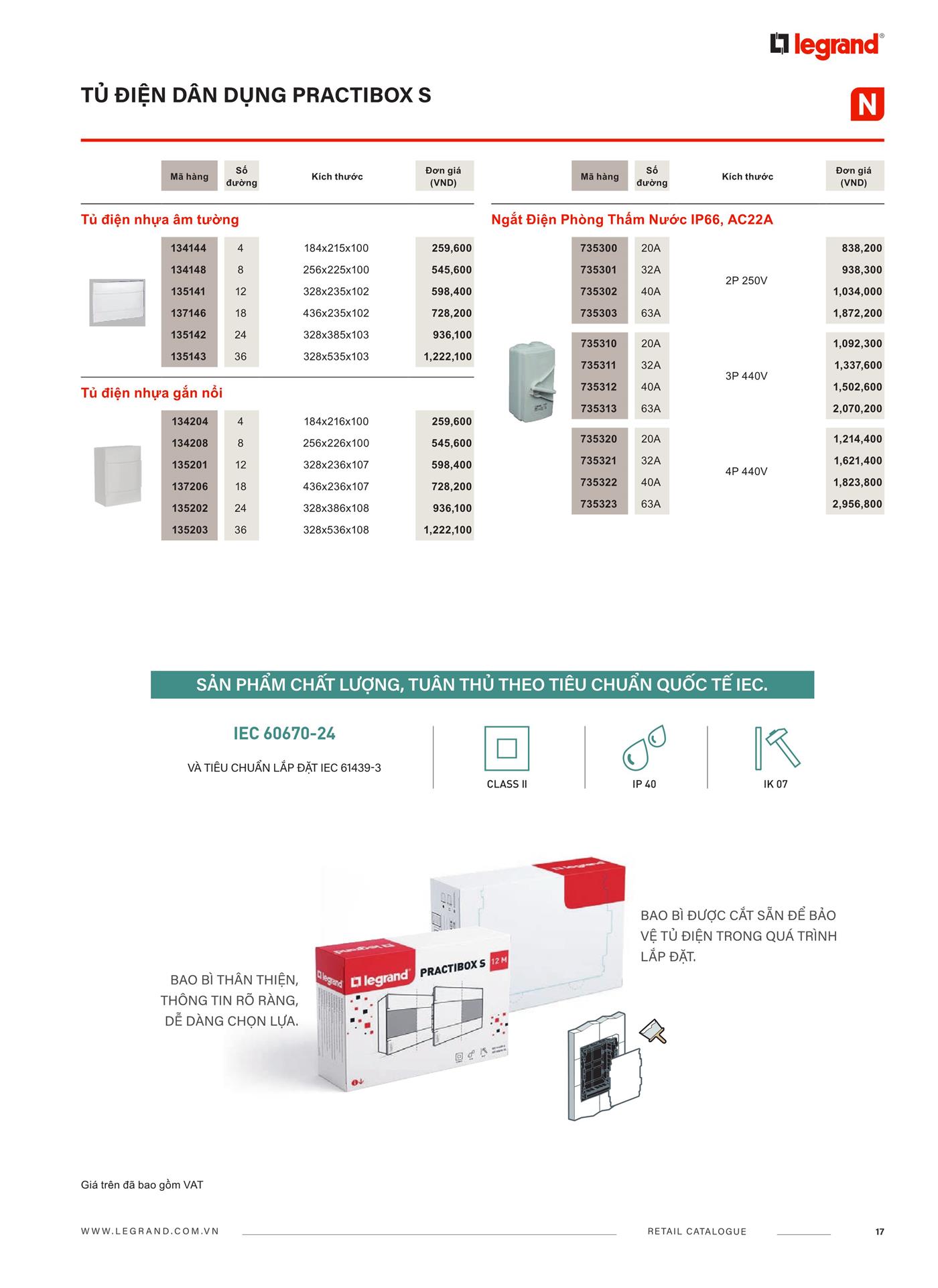 Bảng Giá Thiết Bị Điện Legrand 2023 - Trang 16)