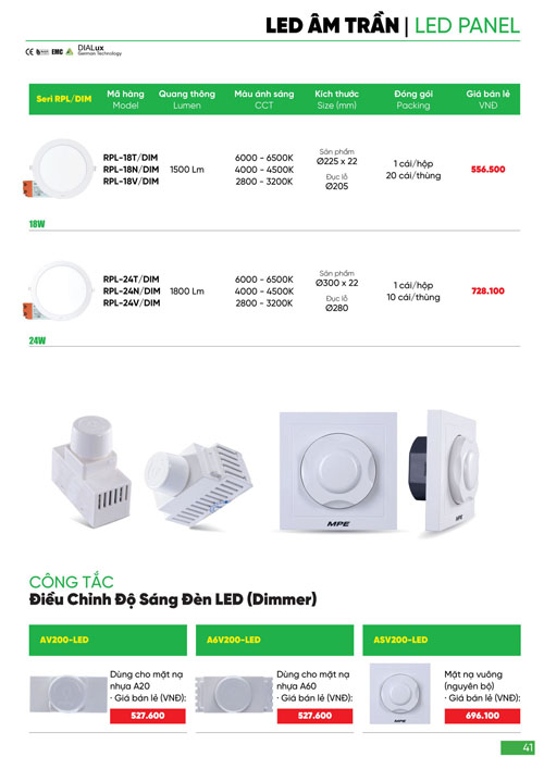 Bảng Giá MPE 2024 mới nhất - Trang 41)