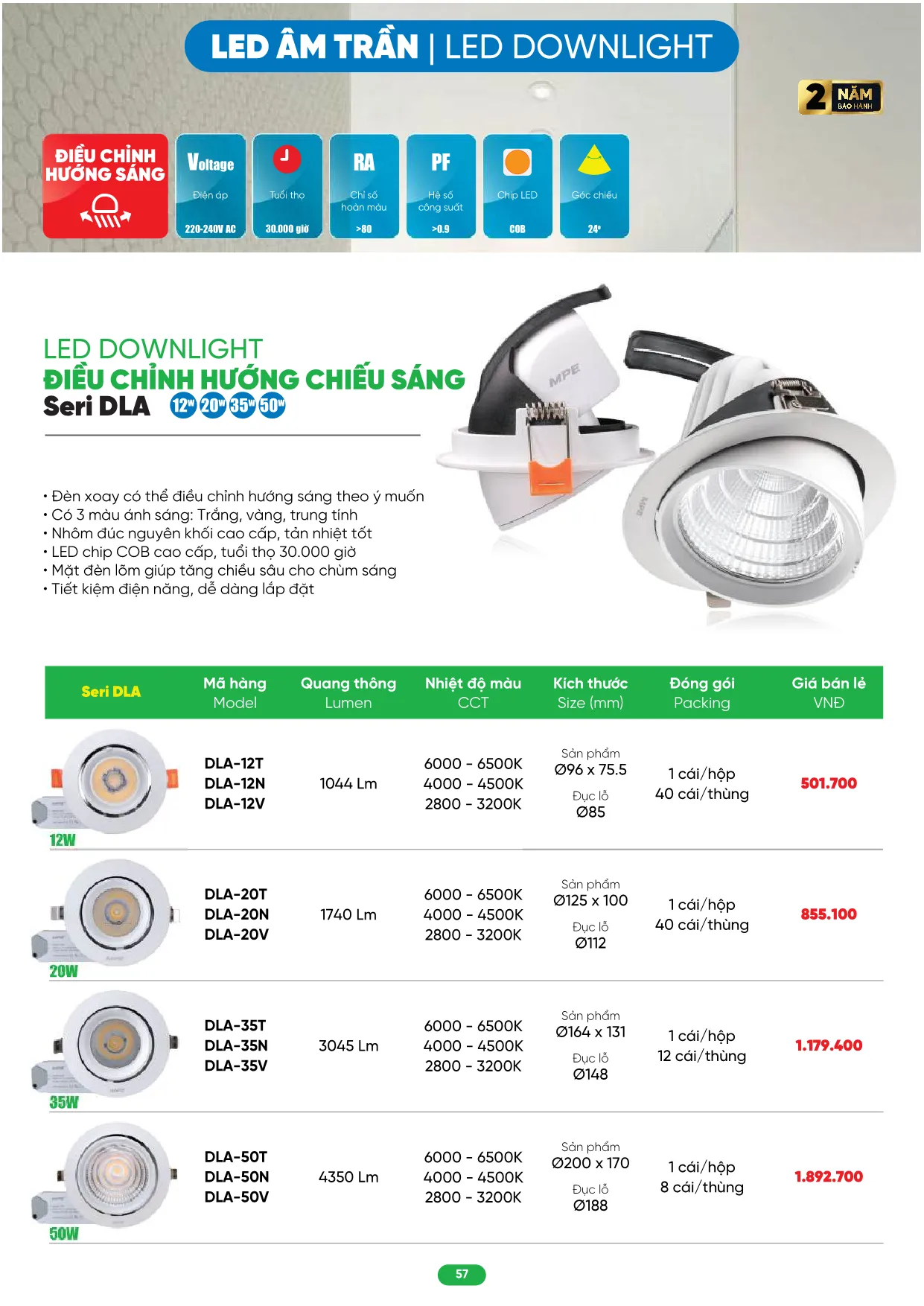 Bảng Giá MPE 2026 mới nhất - Trang 57)