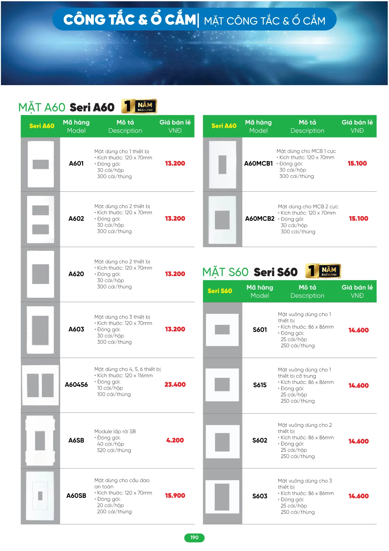 Bảng Giá MPE 2026 mới nhất - Trang 190)