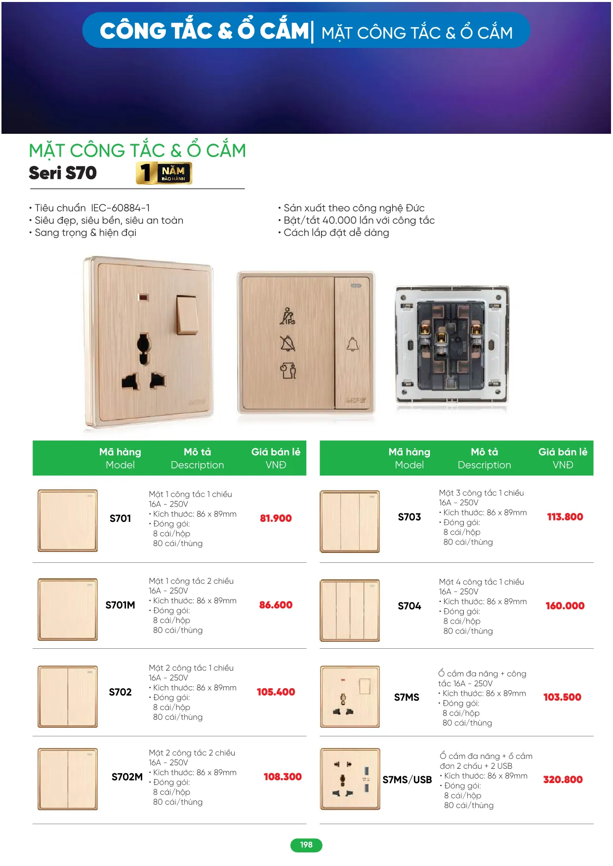 Bảng Giá MPE 2026 mới nhất - Trang 198)