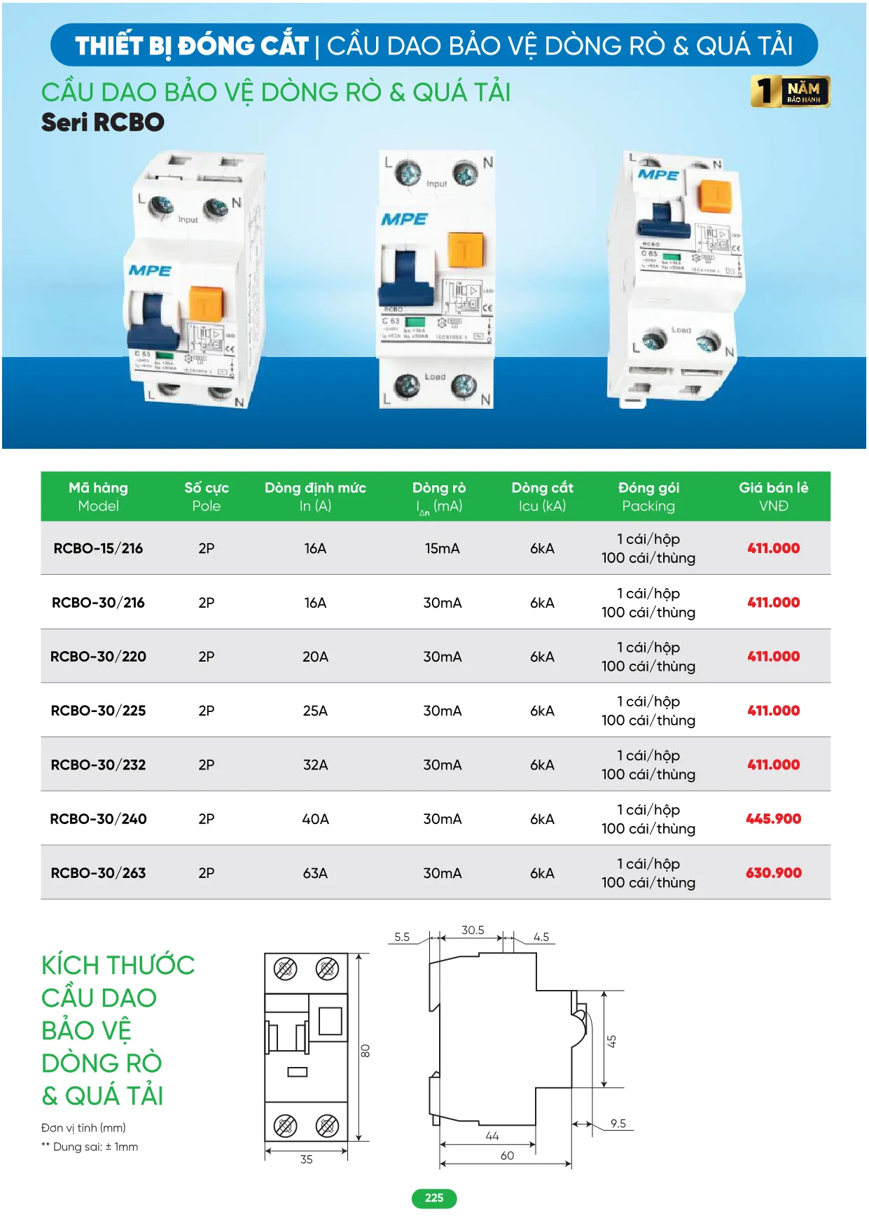 Bảng Giá MPE 2026 mới nhất - Trang 225)