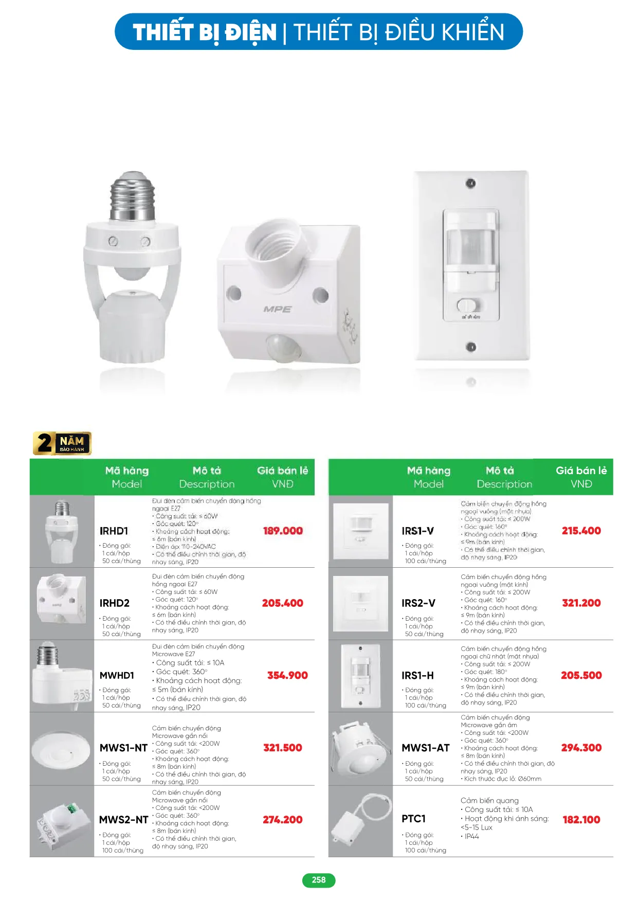 Bảng Giá MPE 2026 mới nhất - Trang 258)