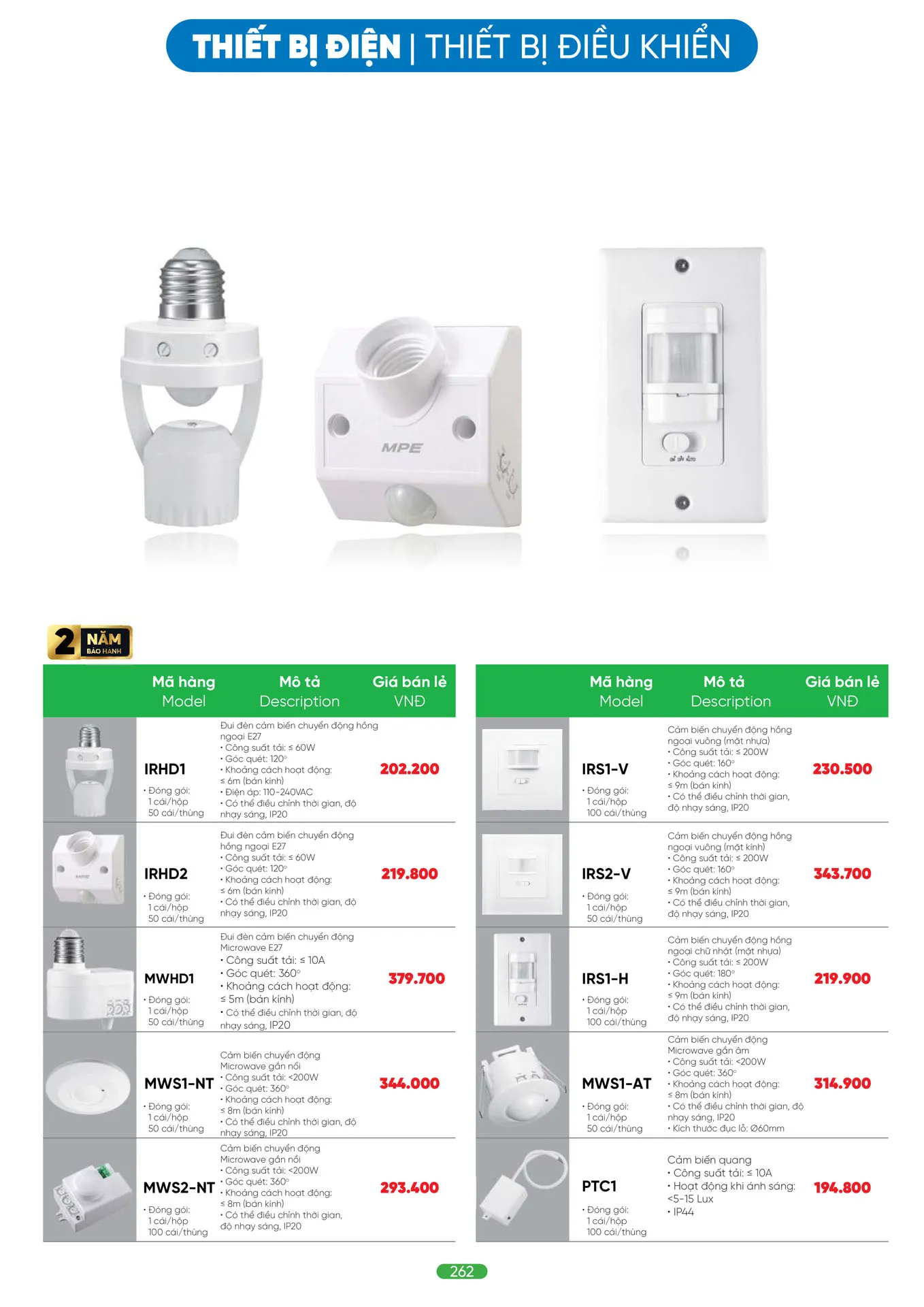 Bảng Giá MPE 2026 mới nhất - Trang 262)