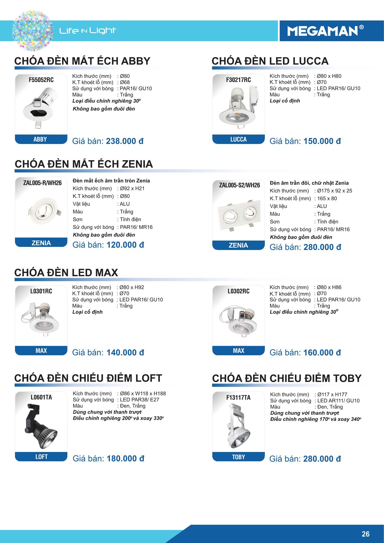 Bảng Giá LED MEGAMAN 2023 - Trang 27)