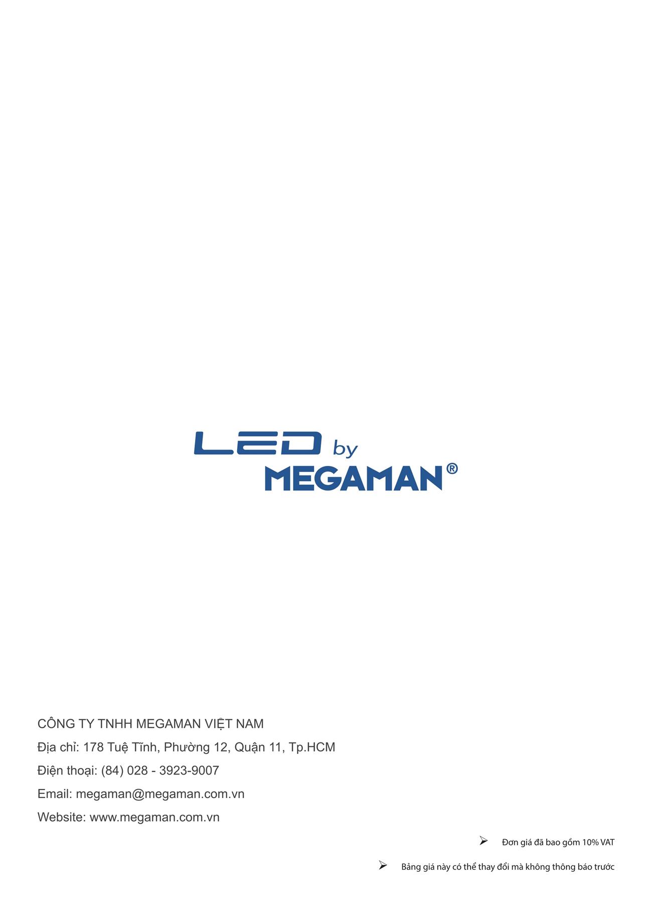 Bảng Giá LED MEGAMAN 2023 - Trang 40)