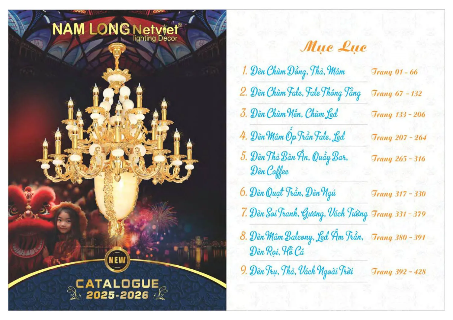 Catalogue đèn trang trí Nam Long Netviet 2025 - Trang 1)