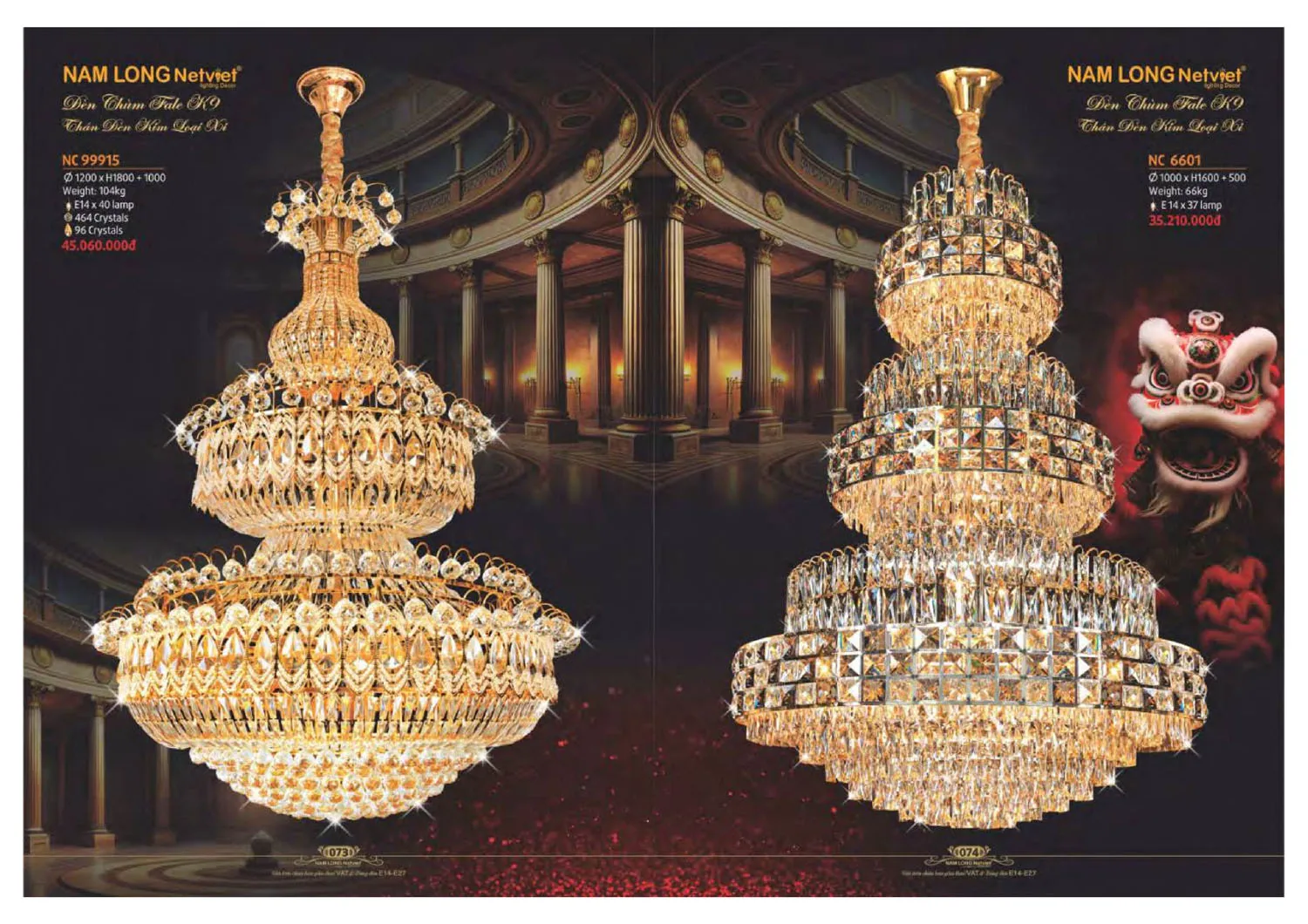 Catalogue đèn trang trí Nam Long Netviet 2025 - Trang 38)