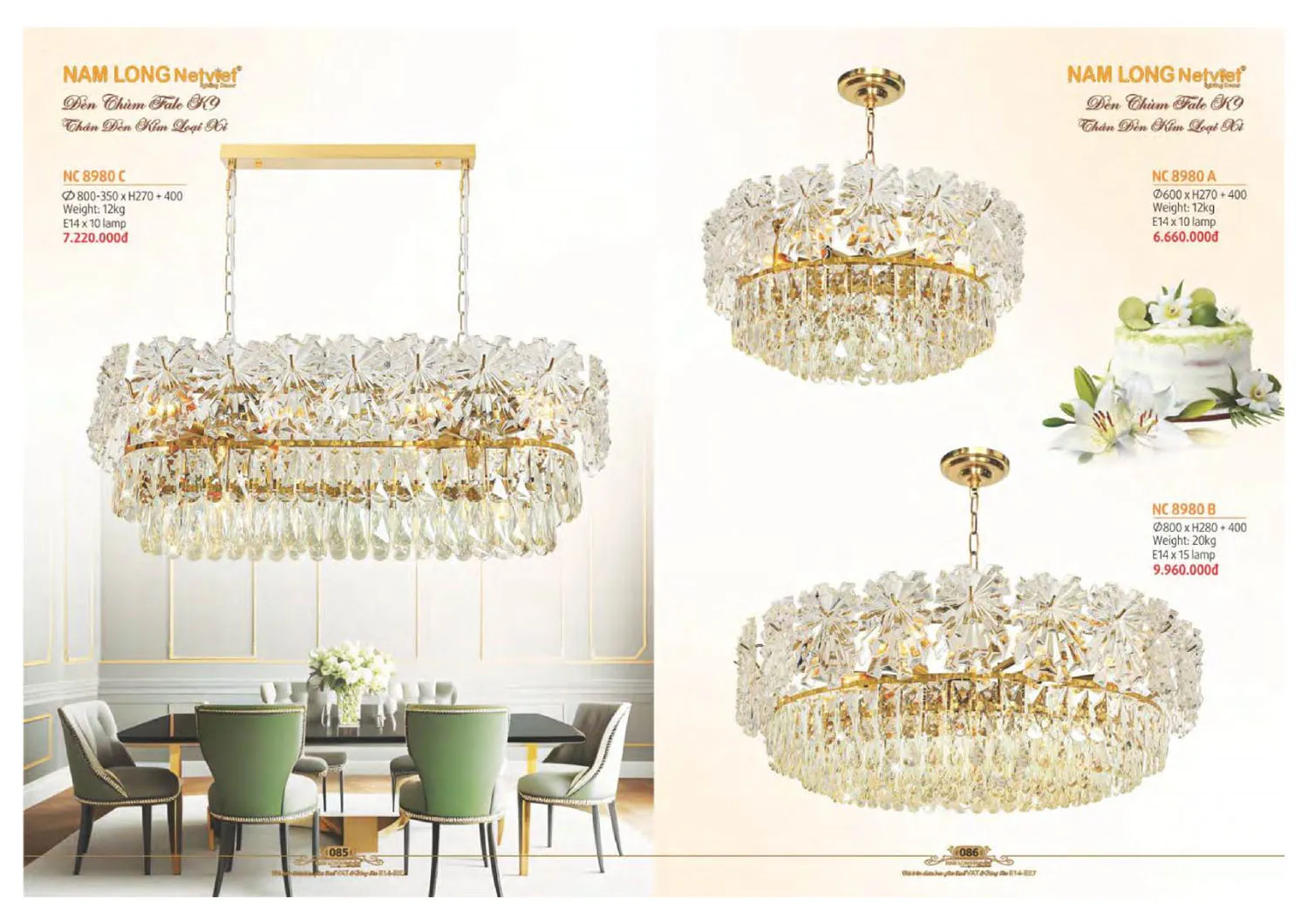 Catalogue đèn trang trí Nam Long Netviet 2025 - Trang 44)