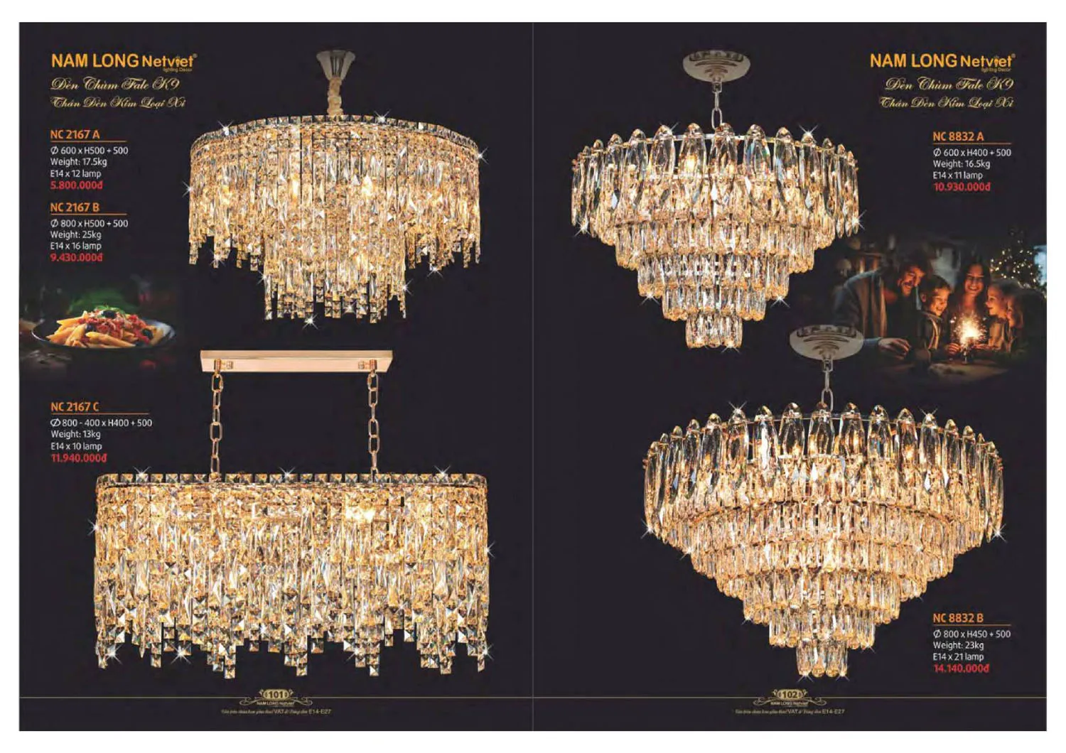 Catalogue đèn trang trí Nam Long Netviet 2025 - Trang 52)
