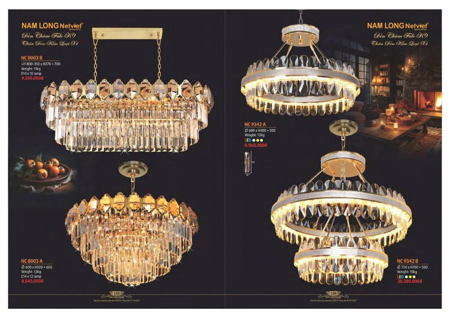 Catalogue đèn trang trí Nam Long Netviet 2025 - Trang 54)