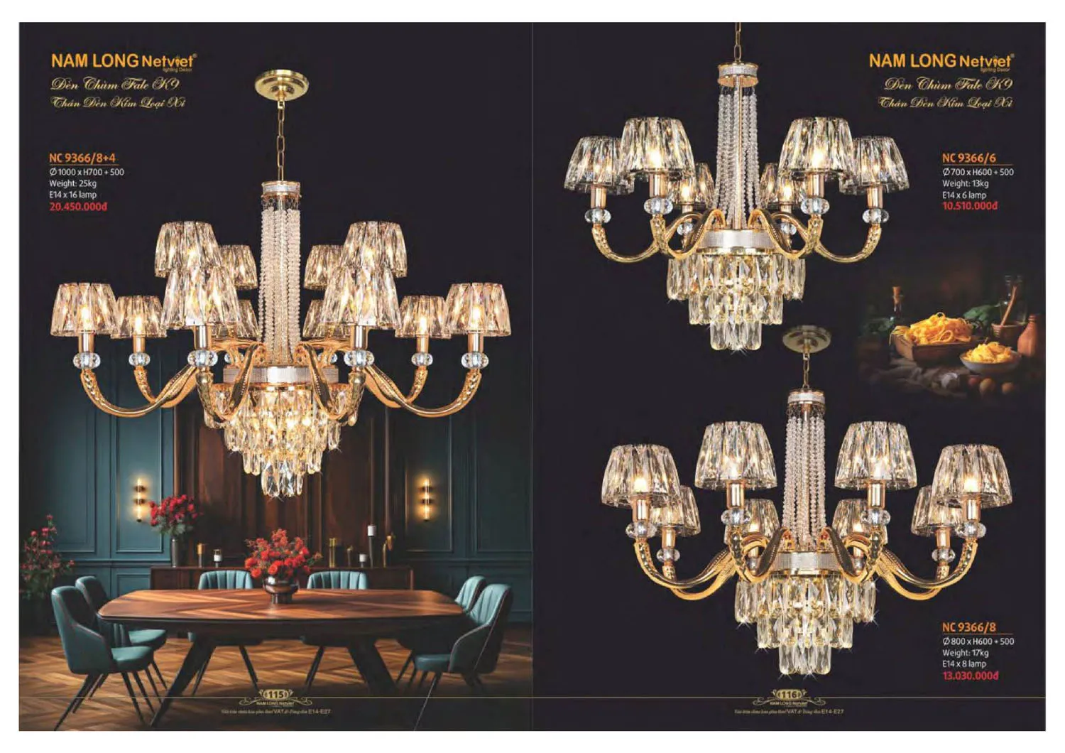 Catalogue đèn trang trí Nam Long Netviet 2025 - Trang 59)