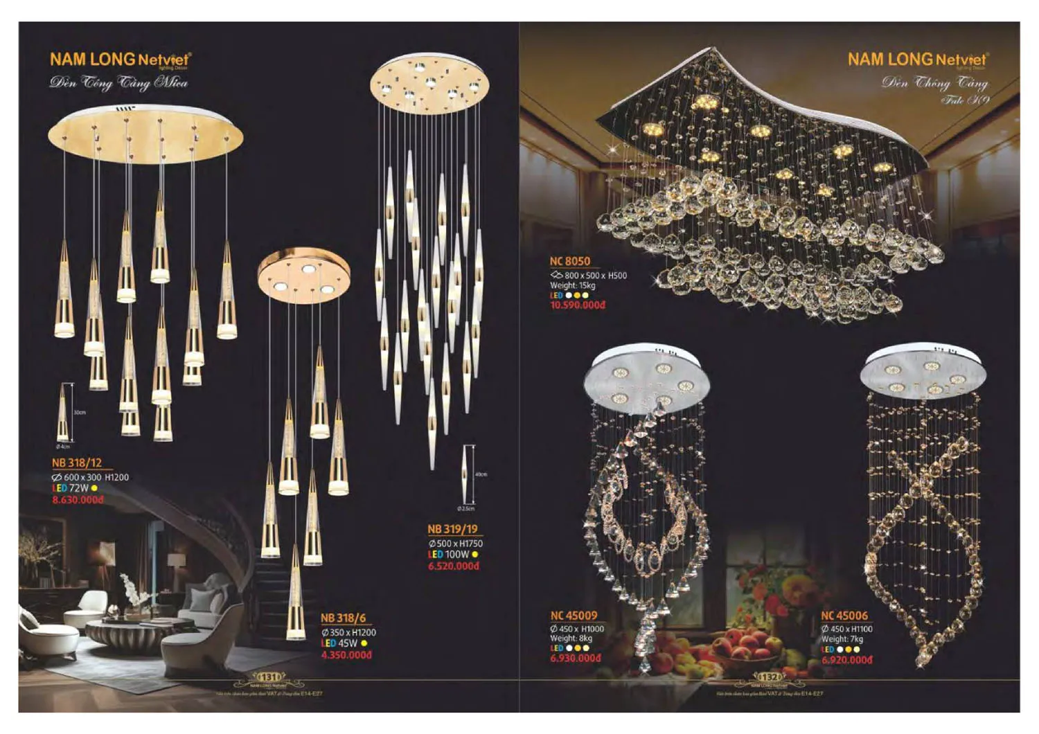 Catalogue đèn trang trí Nam Long Netviet 2025 - Trang 67)
