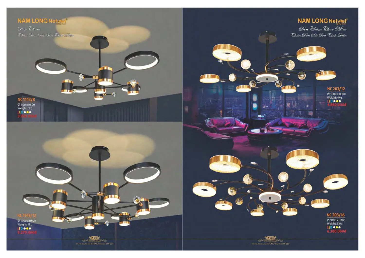 Catalogue đèn trang trí Nam Long Netviet 2025 - Trang 99)