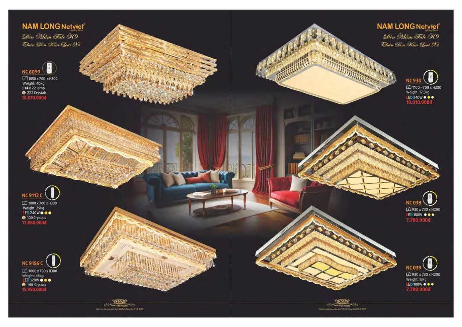 Catalogue đèn trang trí Nam Long Netviet 2025 - Trang 105)
