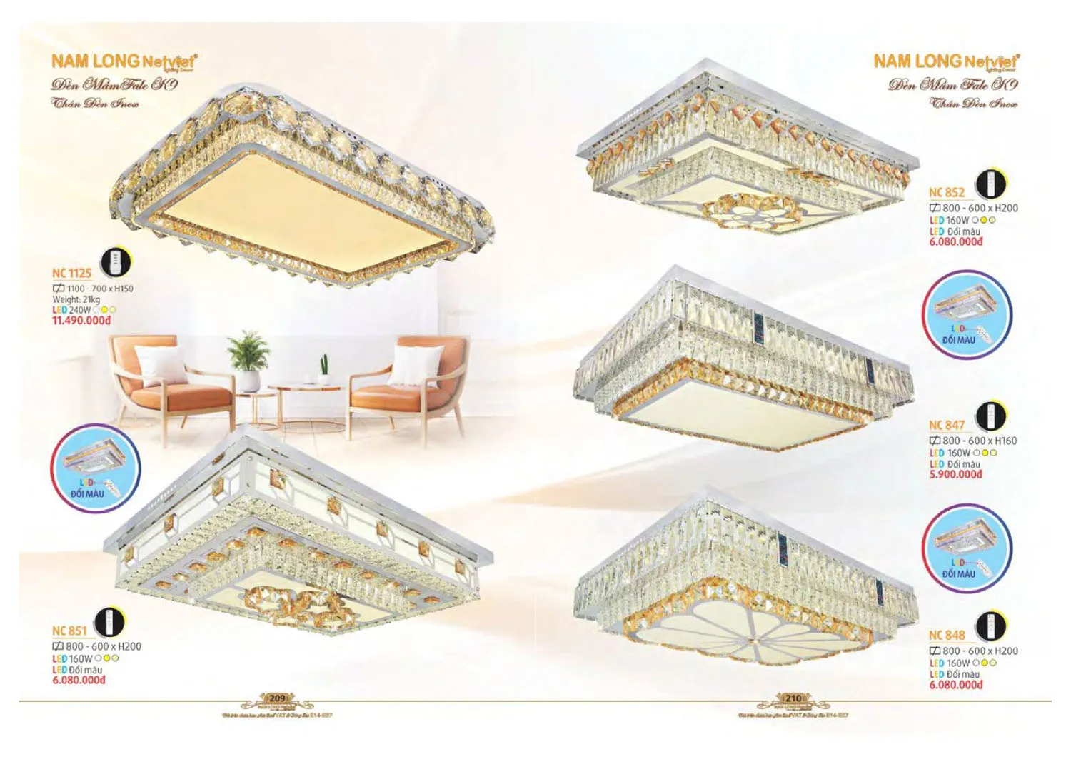 Catalogue đèn trang trí Nam Long Netviet 2025 - Trang 106)