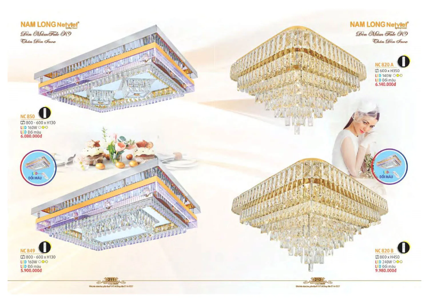 Catalogue đèn trang trí Nam Long Netviet 2025 - Trang 107)