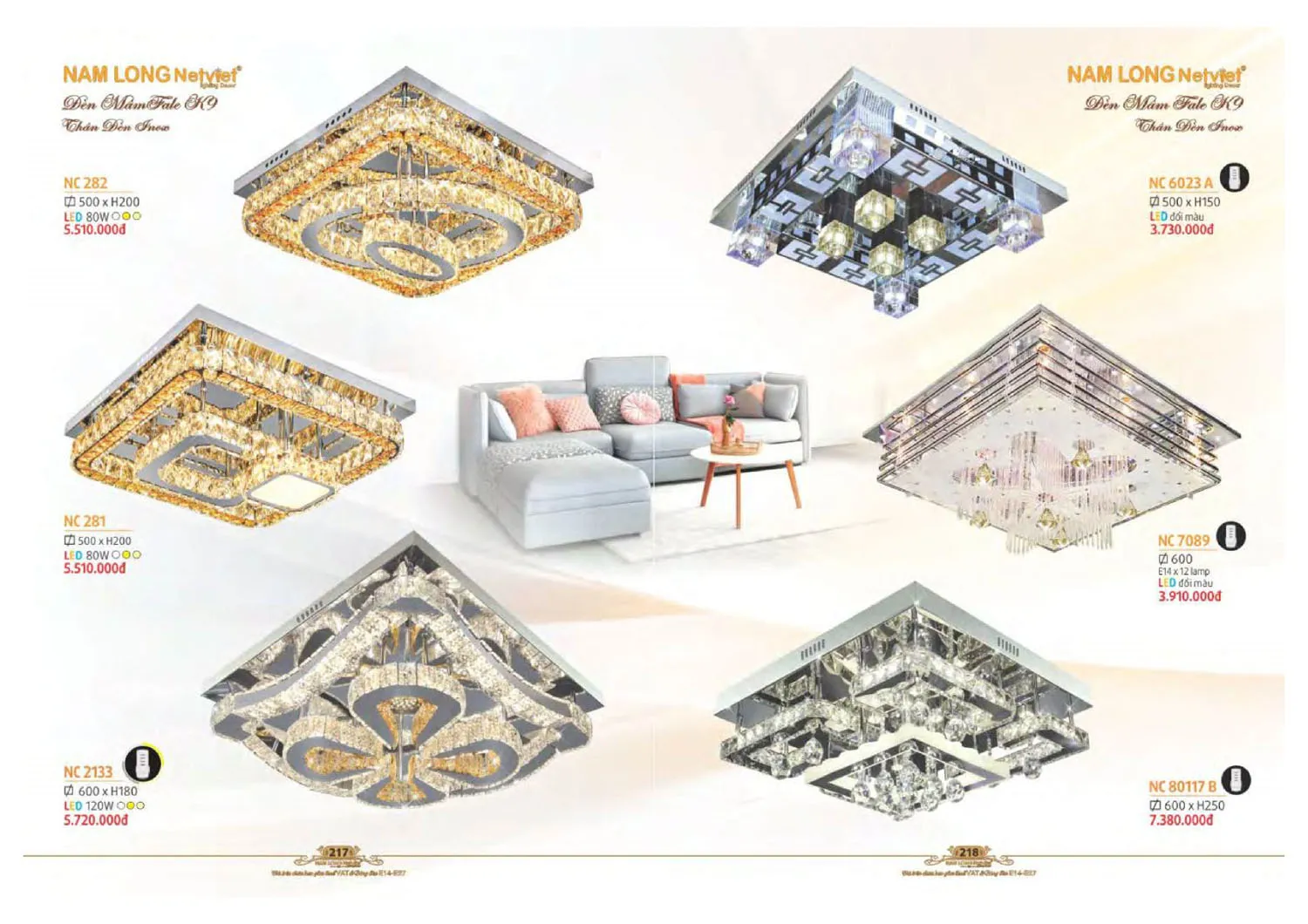 Catalogue đèn trang trí Nam Long Netviet 2025 - Trang 110)