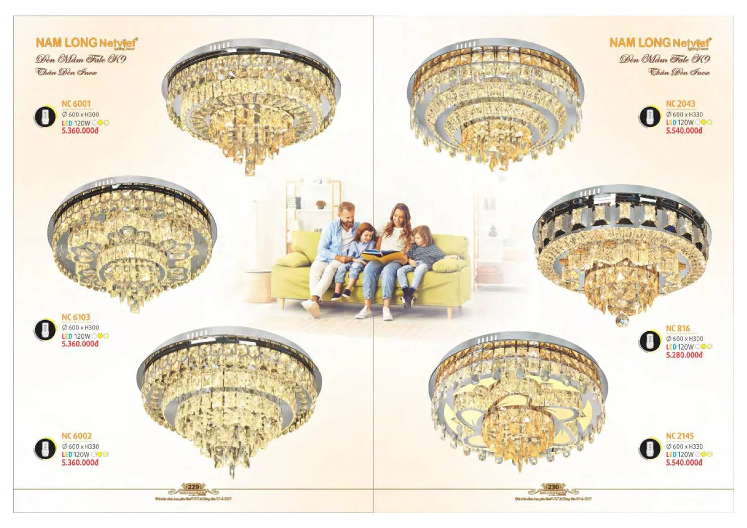 Catalogue đèn trang trí Nam Long Netviet 2025 - Trang 116)