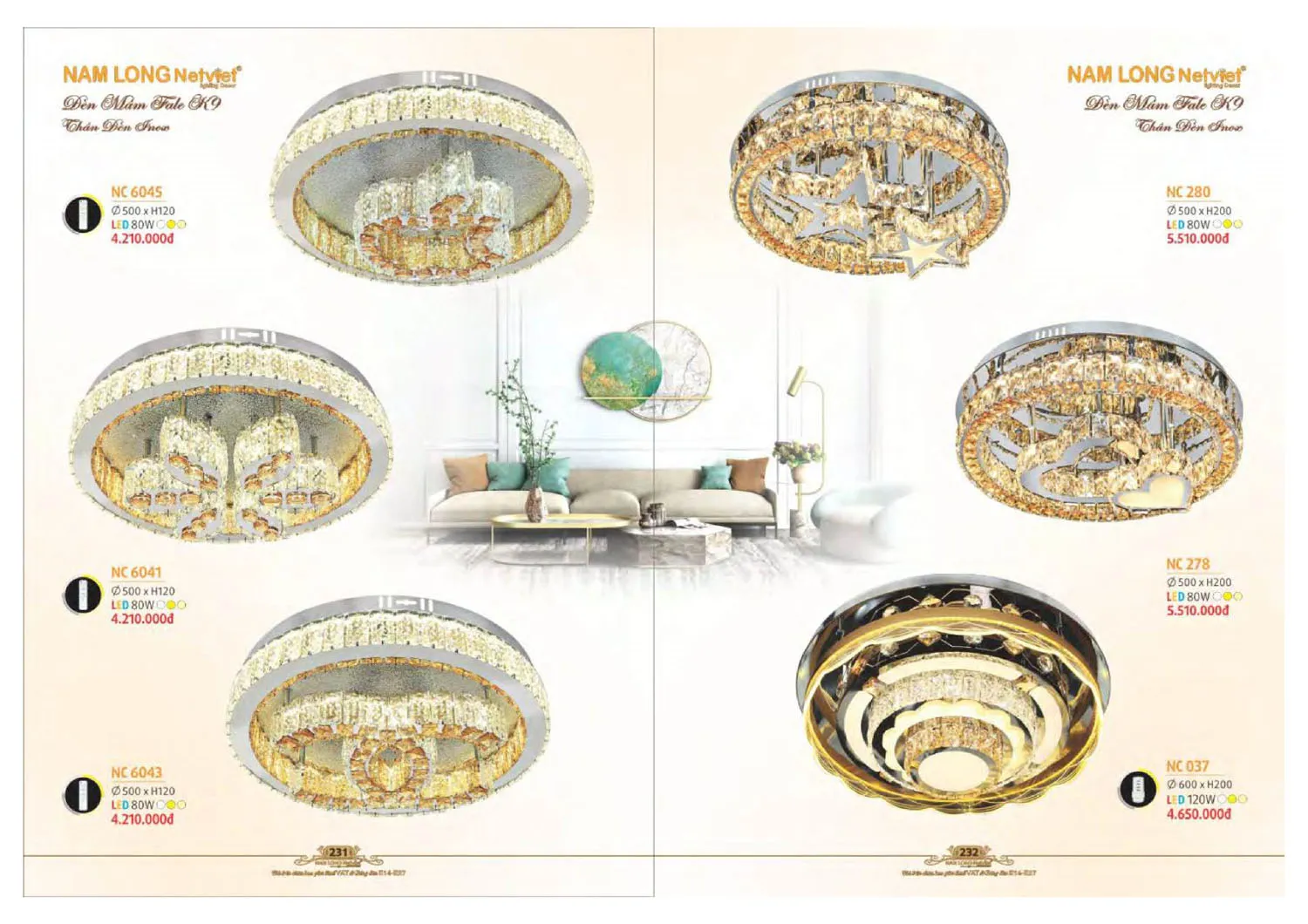 Catalogue đèn trang trí Nam Long Netviet 2025 - Trang 117)