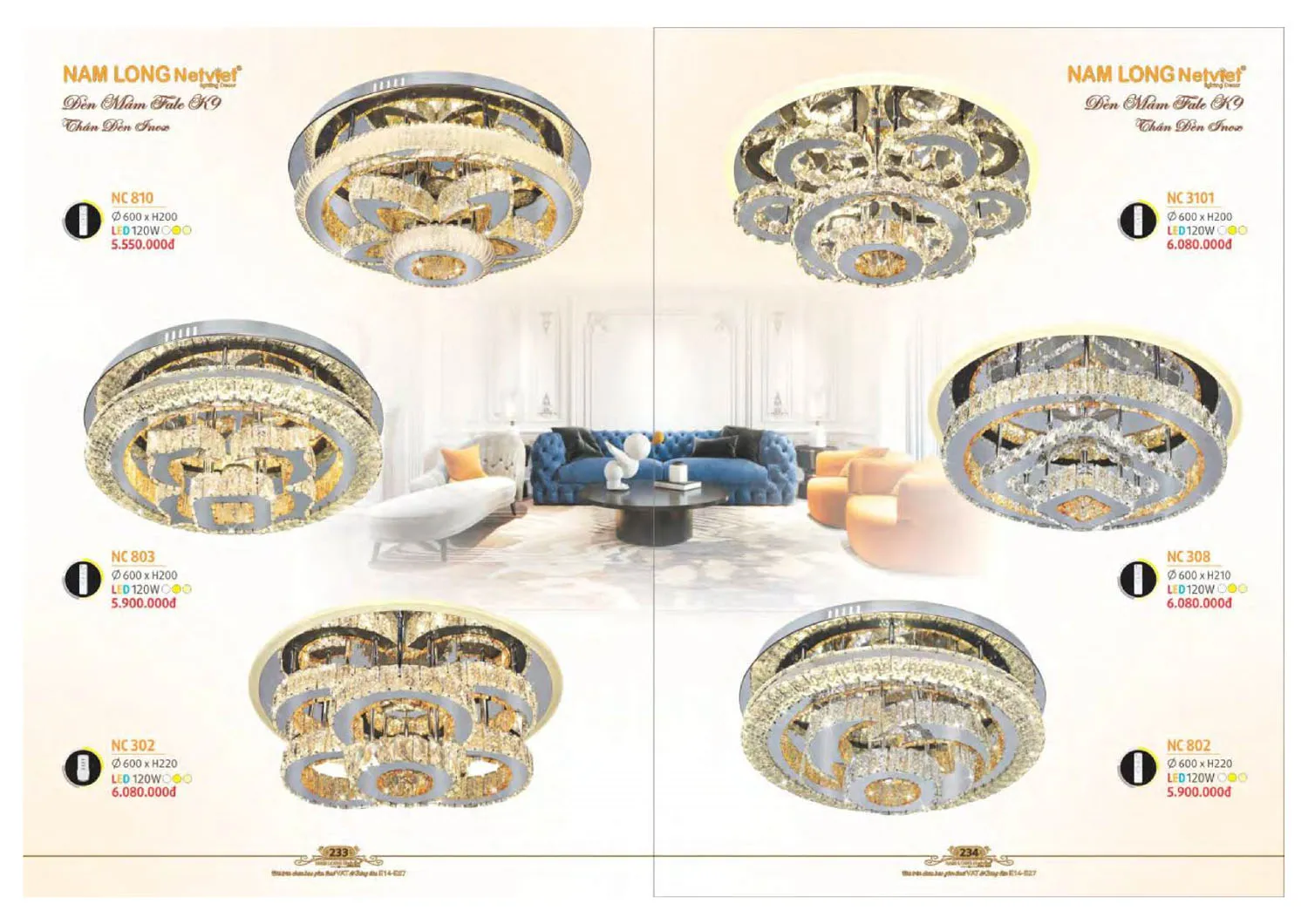 Catalogue đèn trang trí Nam Long Netviet 2025 - Trang 118)