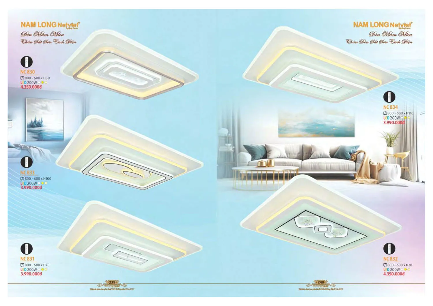 Catalogue đèn trang trí Nam Long Netviet 2025 - Trang 121)