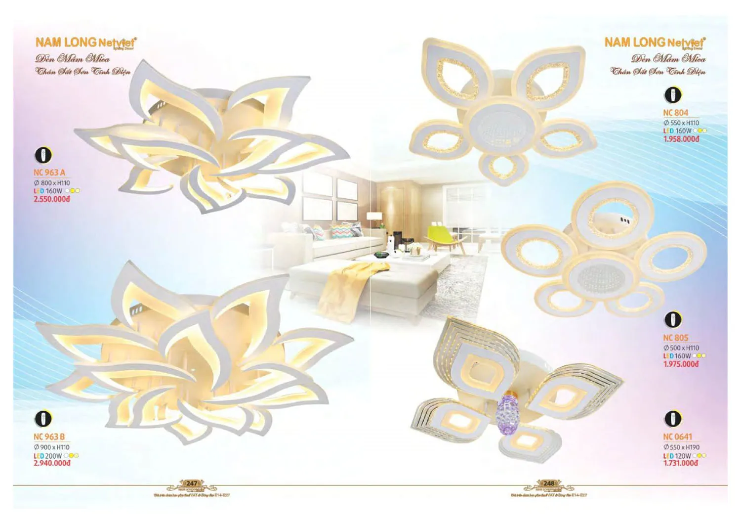 Catalogue đèn trang trí Nam Long Netviet 2025 - Trang 125)