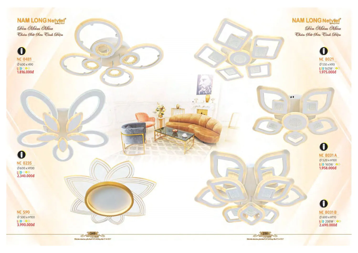 Catalogue đèn trang trí Nam Long Netviet 2025 - Trang 126)