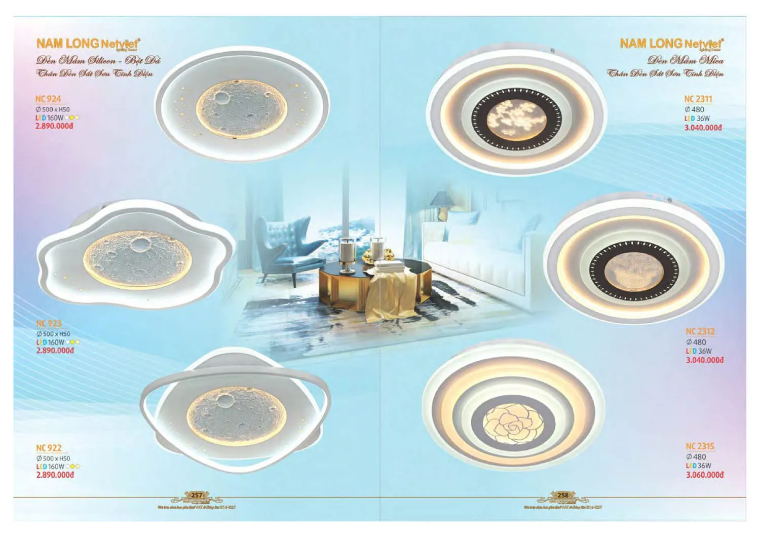 Catalogue đèn trang trí Nam Long Netviet 2025 - Trang 130)