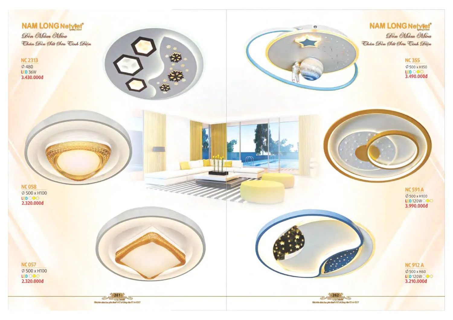 Catalogue đèn trang trí Nam Long Netviet 2025 - Trang 132)