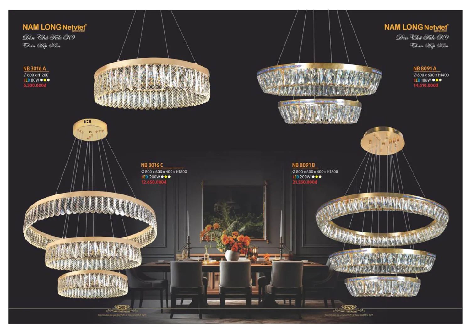 Catalogue đèn trang trí Nam Long Netviet 2025 - Trang 136)
