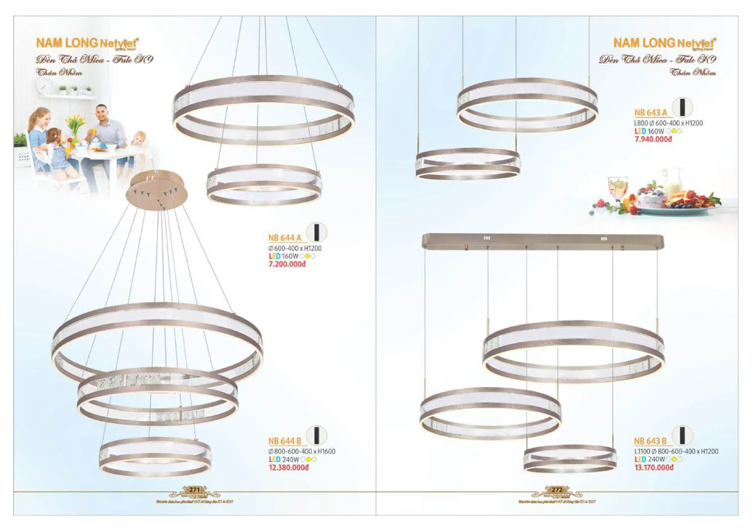 Catalogue đèn trang trí Nam Long Netviet 2025 - Trang 137)