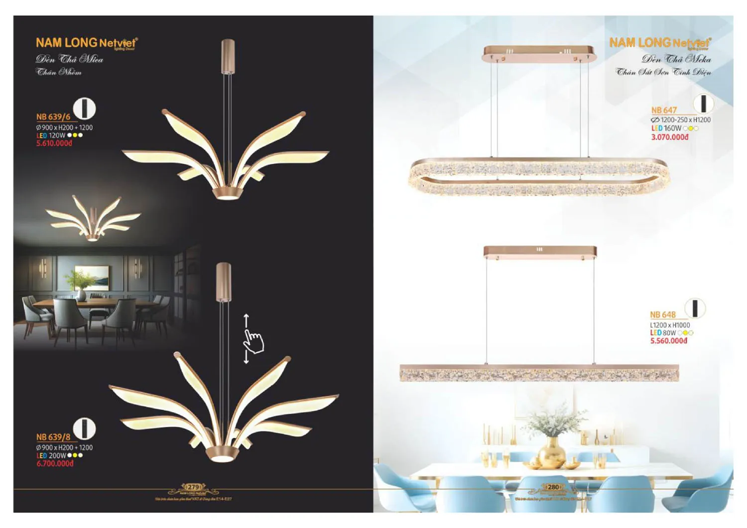 Catalogue đèn trang trí Nam Long Netviet 2025 - Trang 141)