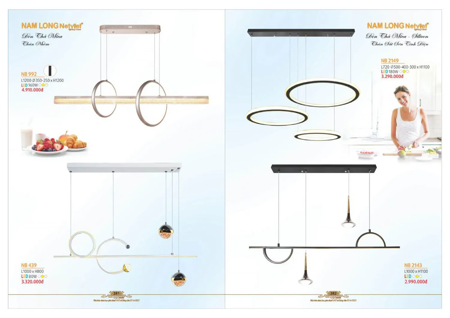 Catalogue đèn trang trí Nam Long Netviet 2025 - Trang 142)