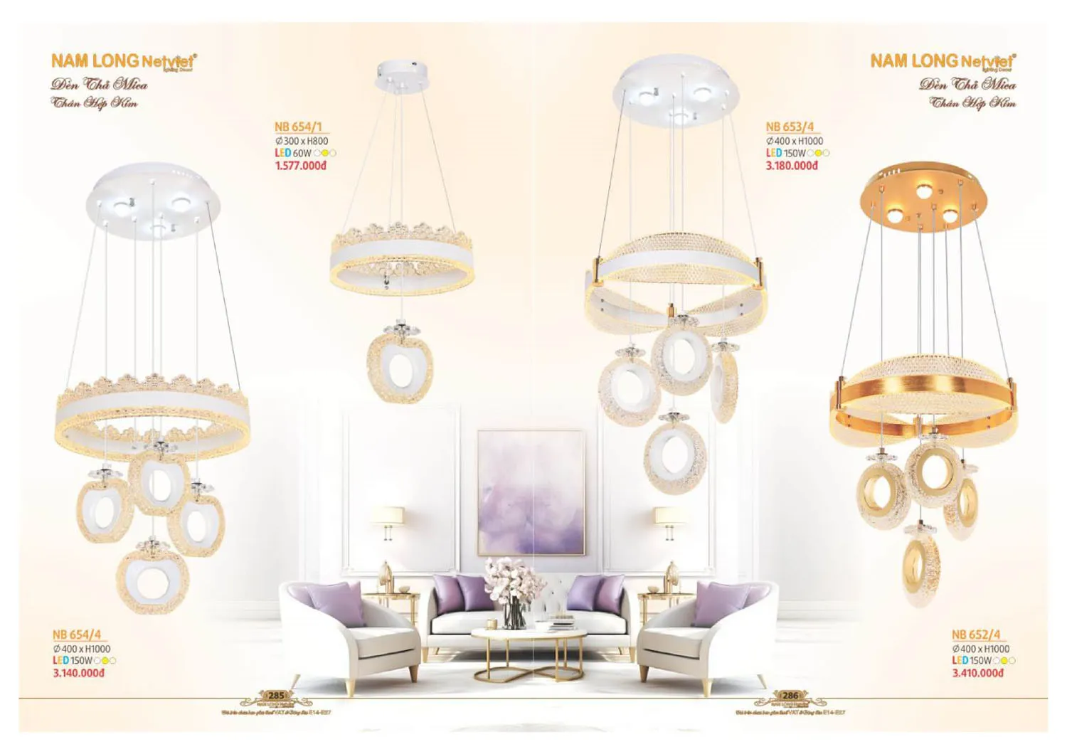 Catalogue đèn trang trí Nam Long Netviet 2025 - Trang 144)