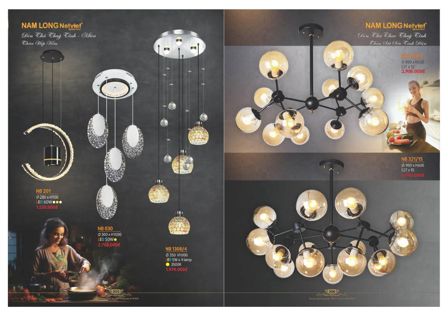 Catalogue đèn trang trí Nam Long Netviet 2025 - Trang 154)