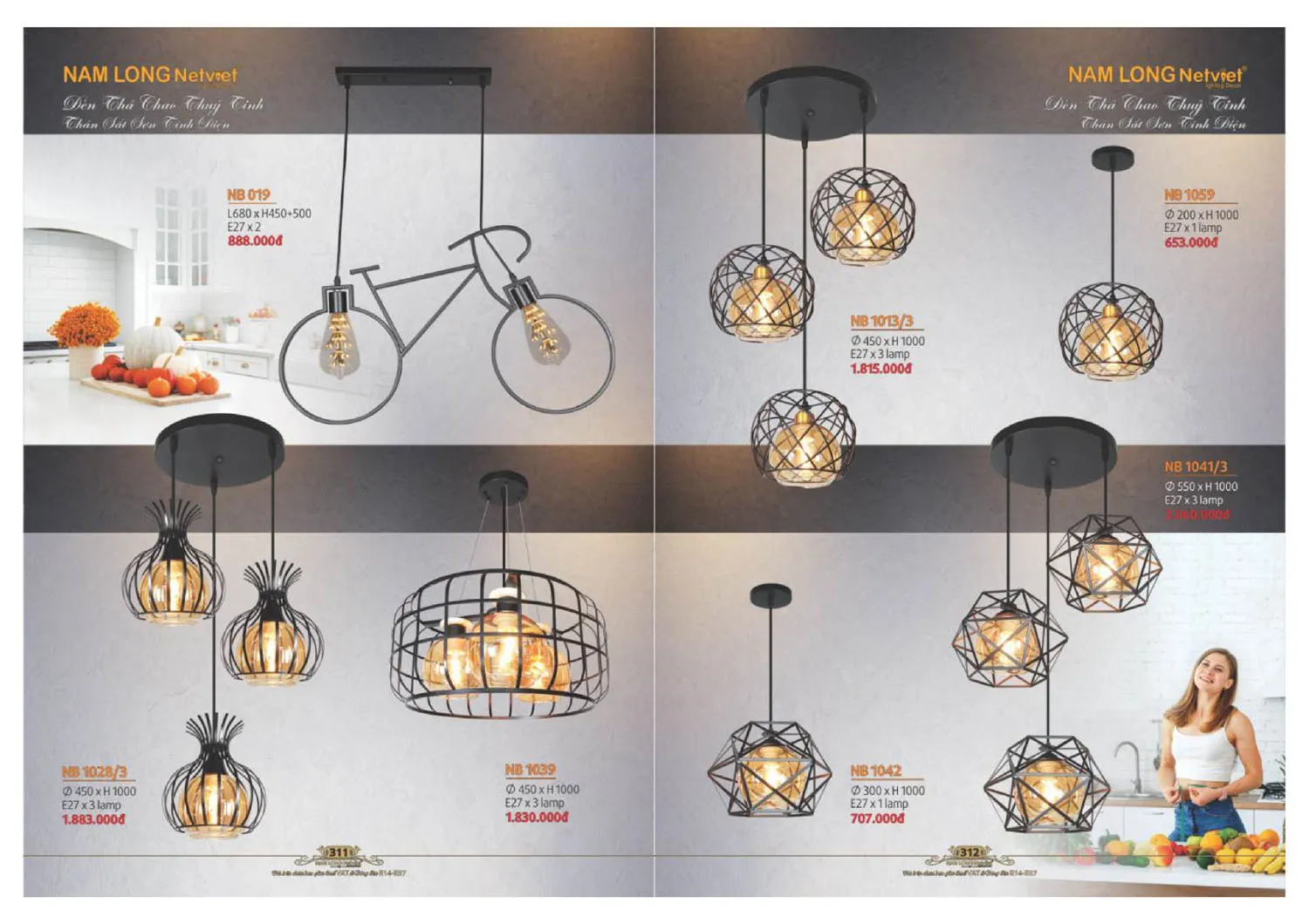 Catalogue đèn trang trí Nam Long Netviet 2025 - Trang 157)