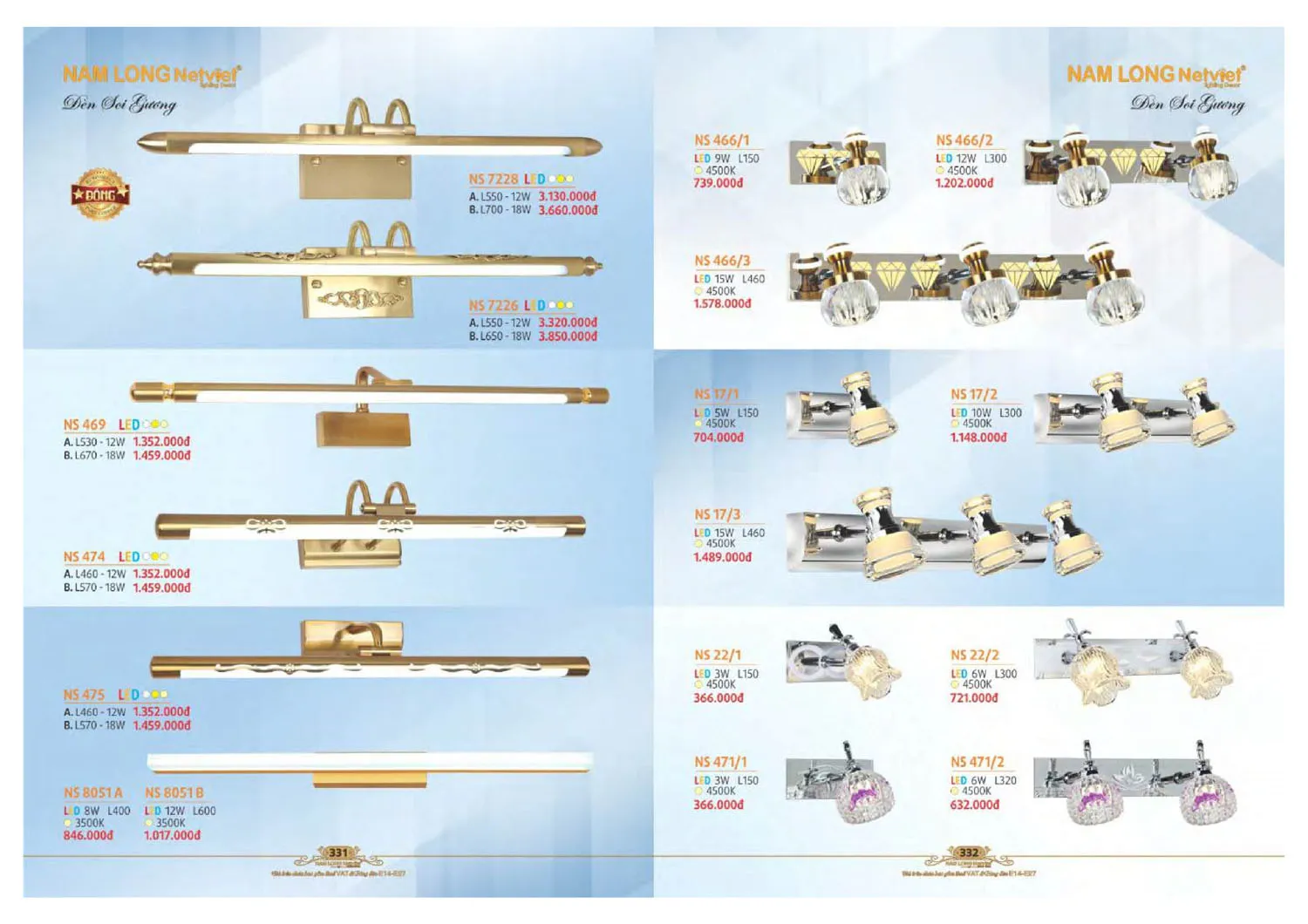 Catalogue đèn trang trí Nam Long Netviet 2025 - Trang 167)