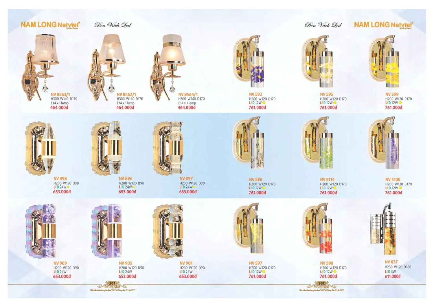 Catalogue đèn trang trí Nam Long Netviet 2025 - Trang 182)
