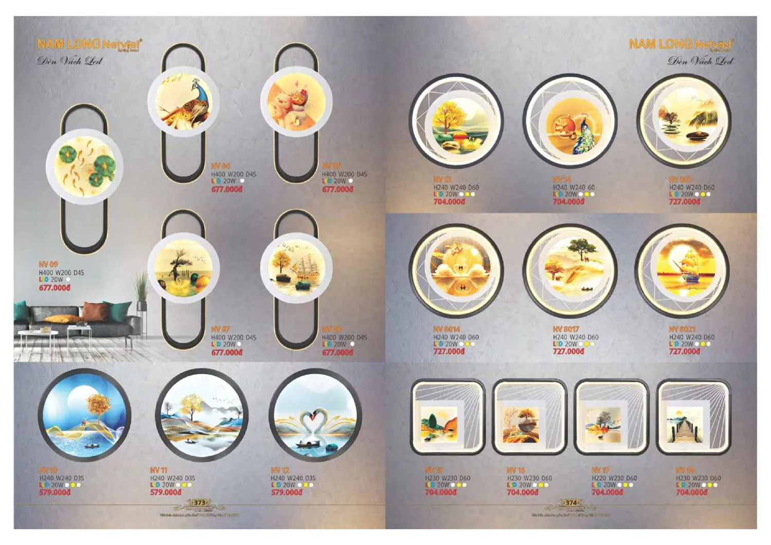 Catalogue đèn trang trí Nam Long Netviet 2025 - Trang 188)