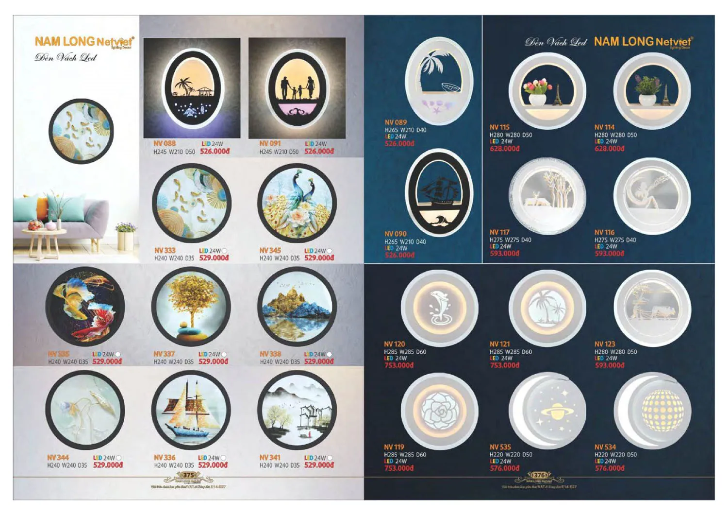 Catalogue đèn trang trí Nam Long Netviet 2025 - Trang 189)