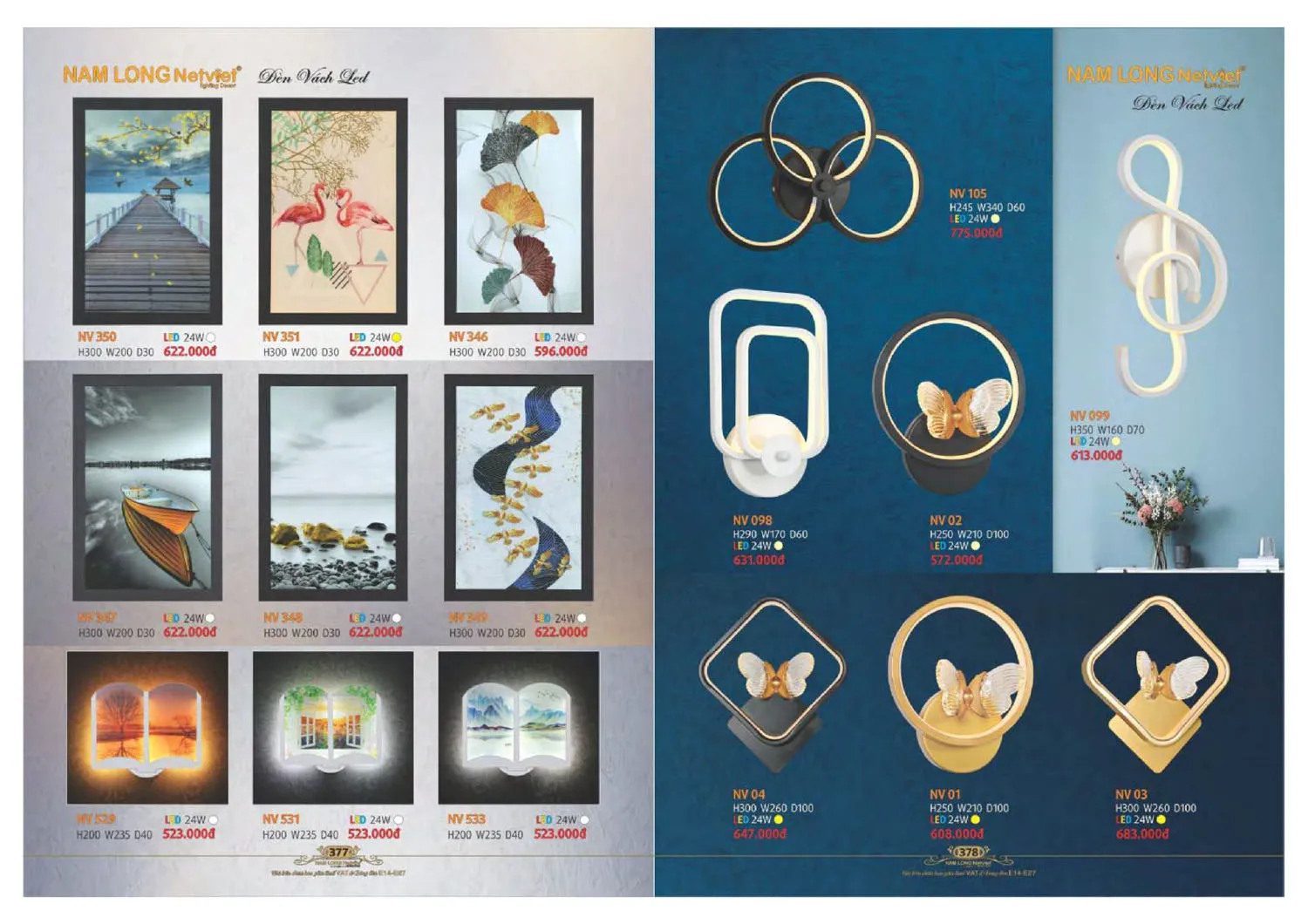 Catalogue đèn trang trí Nam Long Netviet 2025 - Trang 190)