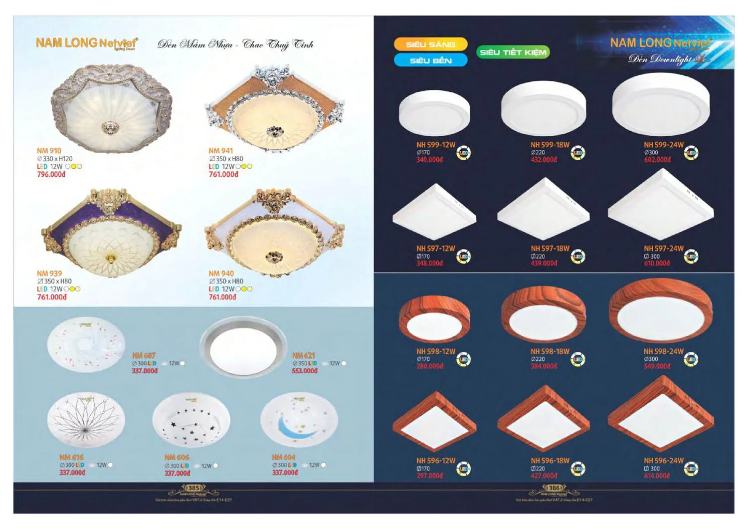 Catalogue đèn trang trí Nam Long Netviet 2025 - Trang 194)