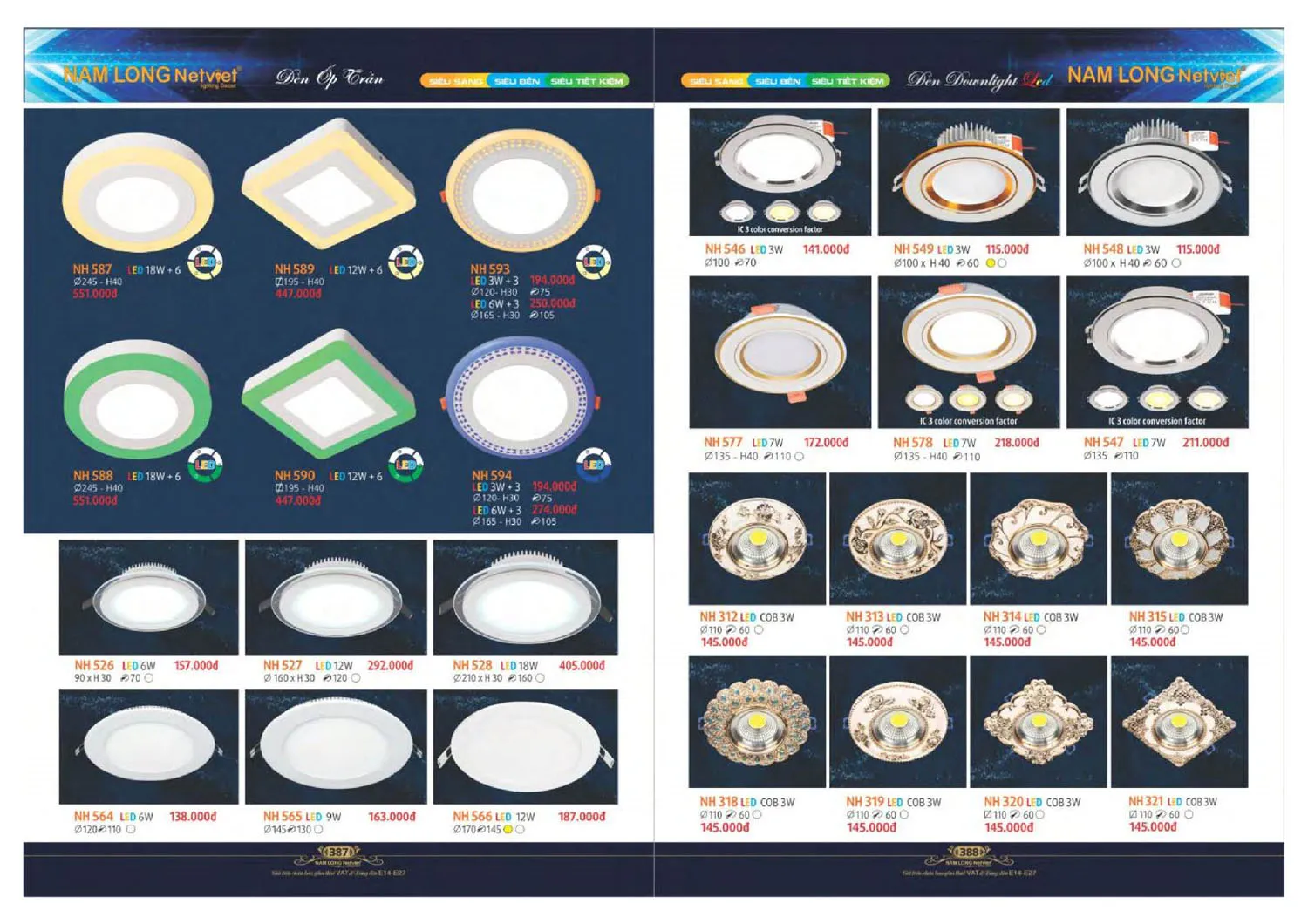 Catalogue đèn trang trí Nam Long Netviet 2025 - Trang 195)