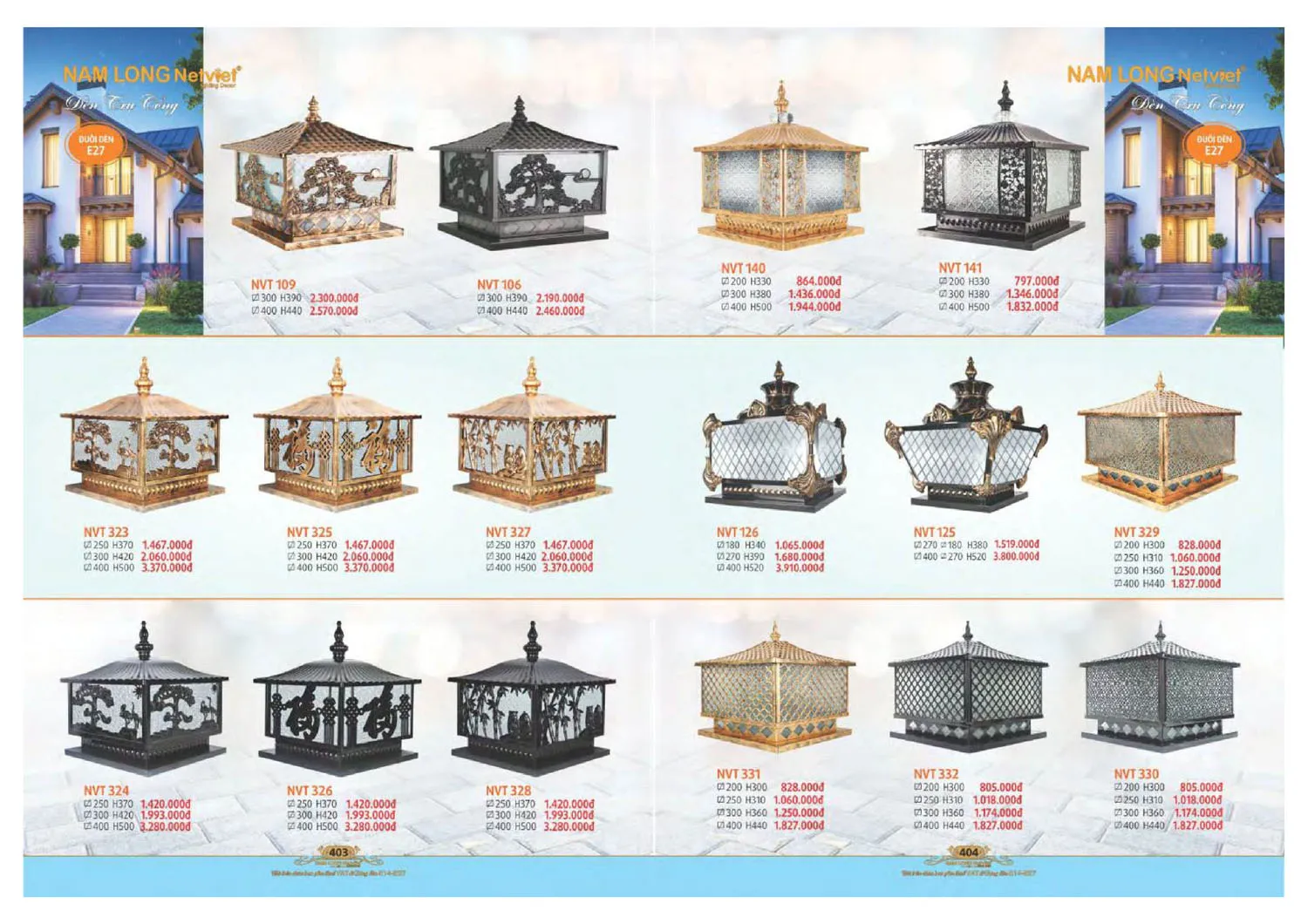 Catalogue đèn trang trí Nam Long Netviet 2025 - Trang 203)